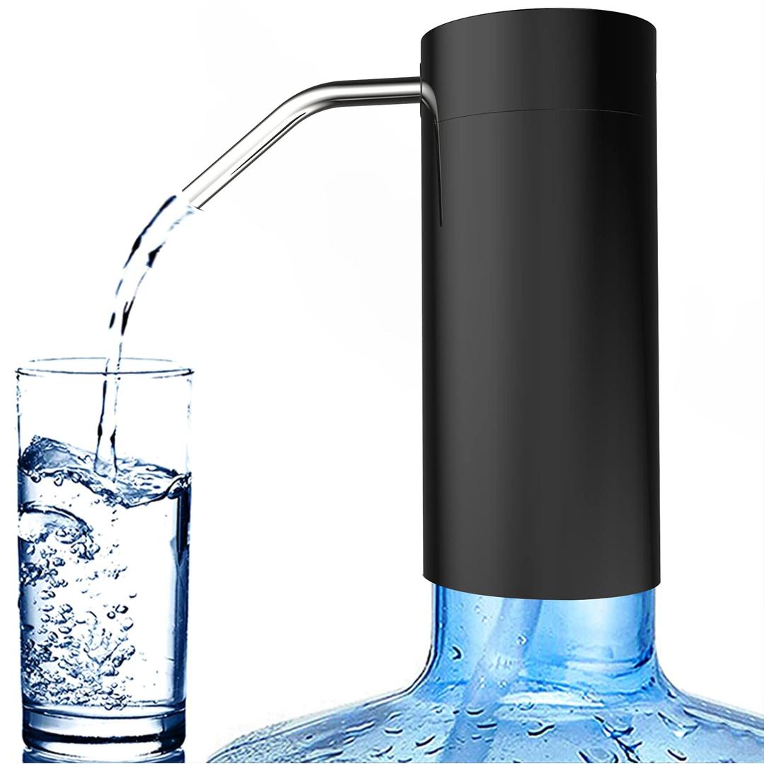 Water Bottle Dispenser Pump, MagicPro Electric Automatic USB Charging 5 Gallon Portable Water Dispenser, Fits Most 2-6 Gallon Water Bottle, Touch it on Technology Make Life Much Easier (1)