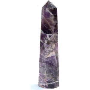 Jet International Amethyst Obelisk Tower  Natural Crystal Healing Stone for Energy, Meditation & Chakra Balancing  Spiritual Home Decor & Gift  Polished Purple Quartz Point (3 inch)