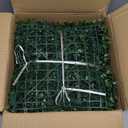 Vevitts 12 Packs 10"x10" Artificial Boxwood Hedges Mat with Cable Ties, Grass Wall Panels UV Privacy Fence Screen Greenery Panel for Indoor & Outdoor Decor