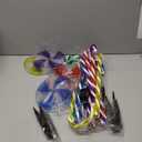 10PK Flashing Christmas Candy Cane Lollipop Lights for Pathway Outdoor, Christmas Decorations Outdoor, 8 Modes 130 LED Waterproof Xmas Stake Light for Garden Yard (Multi-Color)