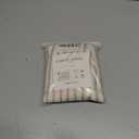 LIMON HOME Beige Striped Linen Kitchen Curtains 36" W x 20" L Pinch Pleat Cafe Curtains 1 Panels