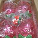 DOITOOL Strawberry Cups with Lids and Straws 8 Pcs Plastic Drinkware Set for Kids Girls Party Pool Birthday Summer Events Decorative Tumblers