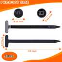 50Pcs Nylon Universal Cable Tie Buckle with Pin & Button DesignAutomotive Zipper Clips - Zip Ties Heavy Duty Self-Locking Car Repair Fasteners as Fender, Fender Liner, Bumper(UV Resistant)