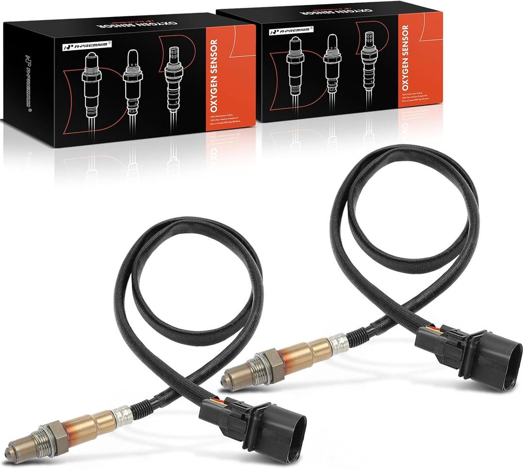 A-Premium Sensor de oxgeno O2 compatible con Audi A4 2002-2005, A6 2002-2004, A4 Quattro 2002-2006, A6 Quattro 2002-2004, Allroad Quattro 2004-2005, S4, 3.0L 4.2L, aguas arriba izquierda & Correcto, 2 -Juego de PC