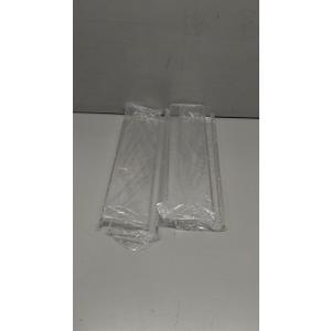 4 Pack Acrylic Shelves for Wall Storage, 15" Floating Bookshelves for Kids, Display Shelf Organizer for Bathroom, Bedroom, Living Room Decor, Kitchen, Clear