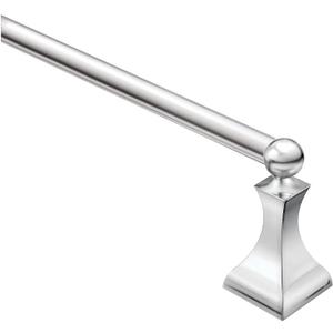 Moen DN8324CH Retreat Collection 24-Inch Bathroom Single Towel Bar, Chrome