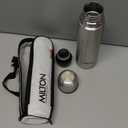 Milton Thermosteel Flip Lid 500, Double Walled Vacuum Insulated Thermos 500 ml | 16 oz | 24 Hours Hot and Cold Water Bottle with Cover, Stainless Steel, BPA Free, Leak Proof | Silver