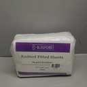 BLISSFORD - 4 Pack Fitted Hospital Bed Sheets with Elastic All Around for a Cotton Rich Soft Knitted Jersey Sheet, 36 x 84 x 12