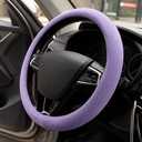 Purple Steering Wheel Cover for Women - Lavender Car Accessories - Girly Car Interior Accessories