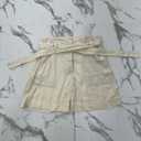 Grace Karin Denim Cream Shorts, Large