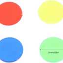 2 x Translucent Game Tokens, 100 Pieces 15mm Round Counting Chips 4 Colors for Classroom Teachers Math Educators Board Game Players Poker Enthusiasts Hands-On Learning Activities