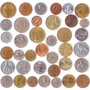 20 Different Coins with Animals, Birds, Beetles, Fishes, Crustaceans, Insects, MOLLUSCS, ARACHNIDS, Reptiles, Mammals