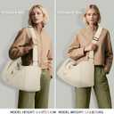 Vegan Leather Small Gym Bag for Women, Stylish Duffle Travel Bag for Plane, Lightweight Duffle Bag for Women & Men, Sport Gym Tote Bag with Wet Pocket for Yoga, Pilates, Swimming (Standard size (Leather))