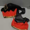 ReneeCho Adult’s Elf Costume Christmas Men Workshop Elf Suit Women Green Outfit Medium