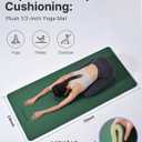 YOTTOY Yoga MatExtra Thick Yoga Mat (1/2inch),Professional TPE Exercise Mat,Non-Slip Workout Mat for Yoga, Pilates, Fitness, Barefoot Workouts, Home Gym Studio with Strap