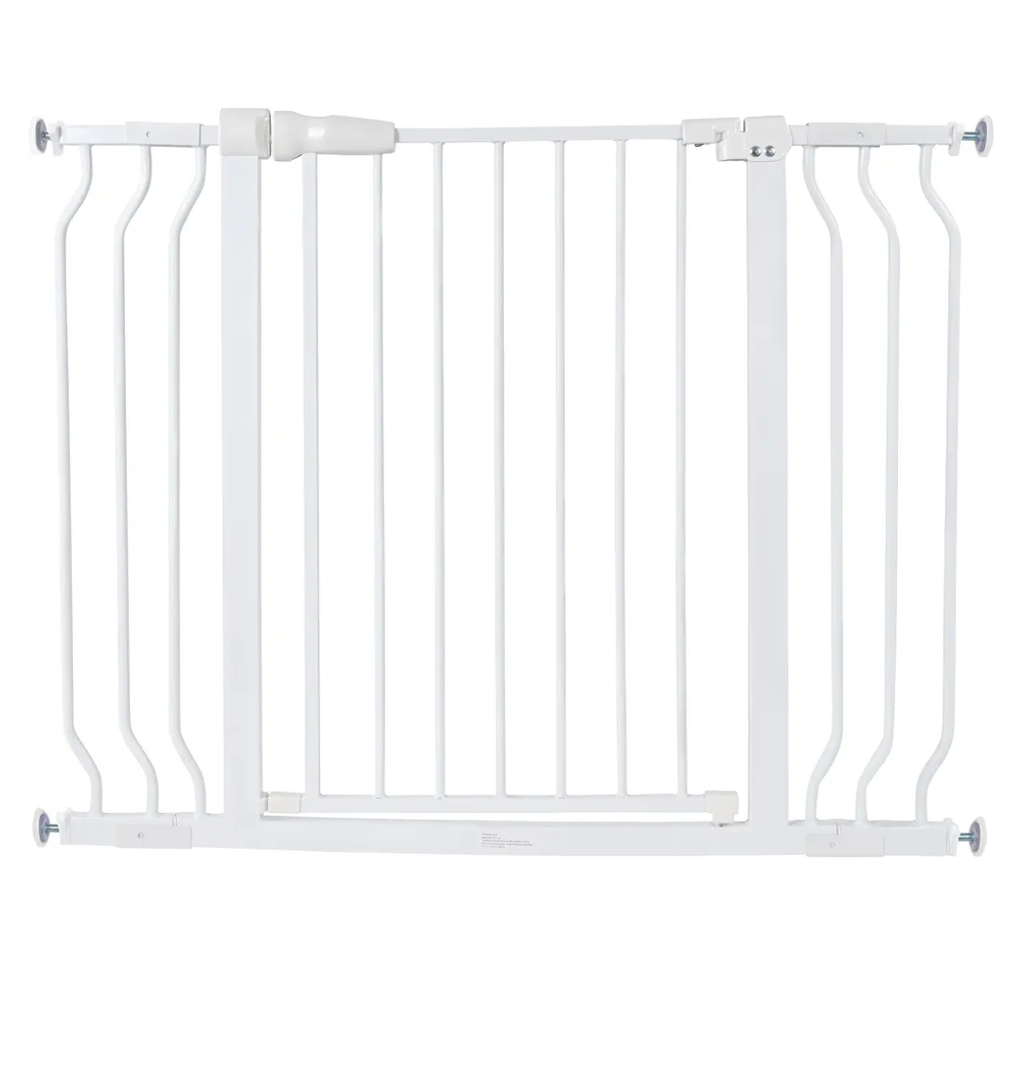 BalanceFrom Easy Walk-Thru Safety Gate for Doorways and Stairways with Auto-Close/Hold-Open Features, 30-Inch Tall, Fits 32- 86 Inch Openings, Graphite