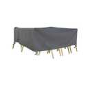 Jssunday Outdoor Furniture Covers, Rectangular patio table cover, Waterproof for Outdoor patio set cover, Dining table cover, 126" W x 84" D x 31" H Grey