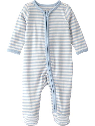 Little Planet by Carter's Neutral Sleep and Play made with Organic Cotton, Blue Stripes, 6M