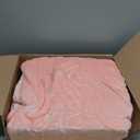 Heating Blanket Heated Throw Blanket 50''X60'' - Electric Throw Pink Ultra Warm Fluffy Electric Blanket for Recliner with 5 Heating Setting & 4 Hour Auto Off, ETL Certified & Overheat Protection