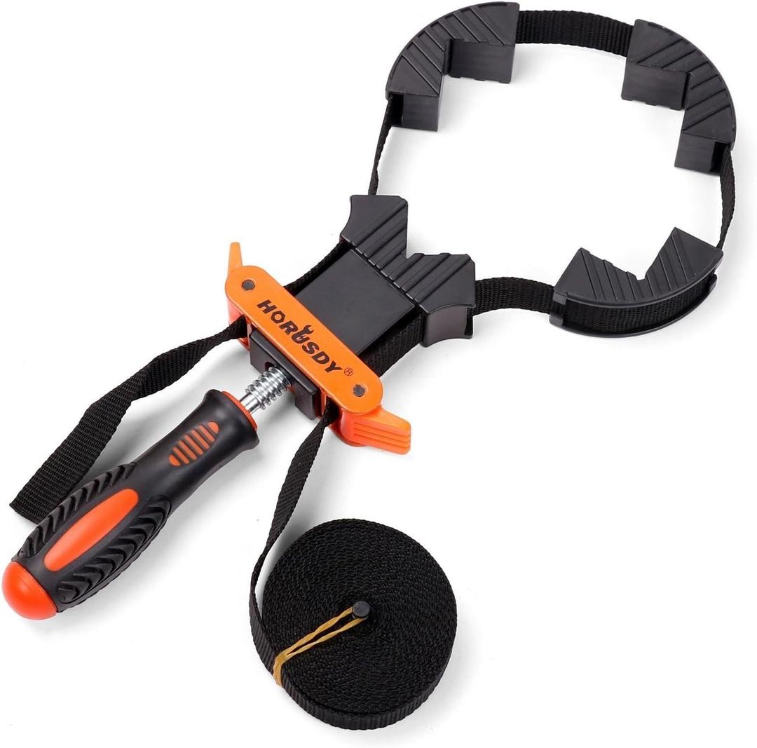 HORUSDY Band Clamp, Woodworking Frame Clamp Strap Holder for Picture Strap Clamp Strap Clamp (Band Clamp)