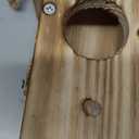 Hummingbird House for Outside Hanging - Small Bird Nesting Box for Hummingbird - Natural Wood Birdhouse with Perch - Outdoor Garden Decor & Bird Lover Gift (Dimensions 4.1*3.3*5.9 inch)