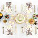 100 Pcs Happy Easter Bunny Napkins, Easter Disposable Paper Decorative Guest Napkins, Spring Bunny Rabbit Disposable Hand Towels for Lunch Dinner Kitchen Bathroom Party Table Decorations