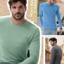 Neer 5 Pack Men's Big and Tall Long Sleeve Pocket T-Shirt Lightweight Crew Neck Shirts Slim Fit Top Casual Basic Tees (XXXL)