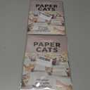 2 x DIY Paper Cats - 50 Sheets DIY Origami Paper to Fold Cute Cat Figures, Fun Craft Activity for Adults, Interesting Craft Activities for Cats Lovers (Cat)