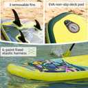 Inflatable Stand Up Paddle Board 10'6", Lightweight & Stable with 3-Fin Maneuverability, Complete Paddleboard Accessories for Adults & Youth, Ideal Outdoor Gift