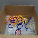 Tioncy Ring Toss Outdoor Carnival Backyard Adults Fun Target Glass Bottles with Mixed Color Rings Hoops for Family Outside Sport Party Accessories