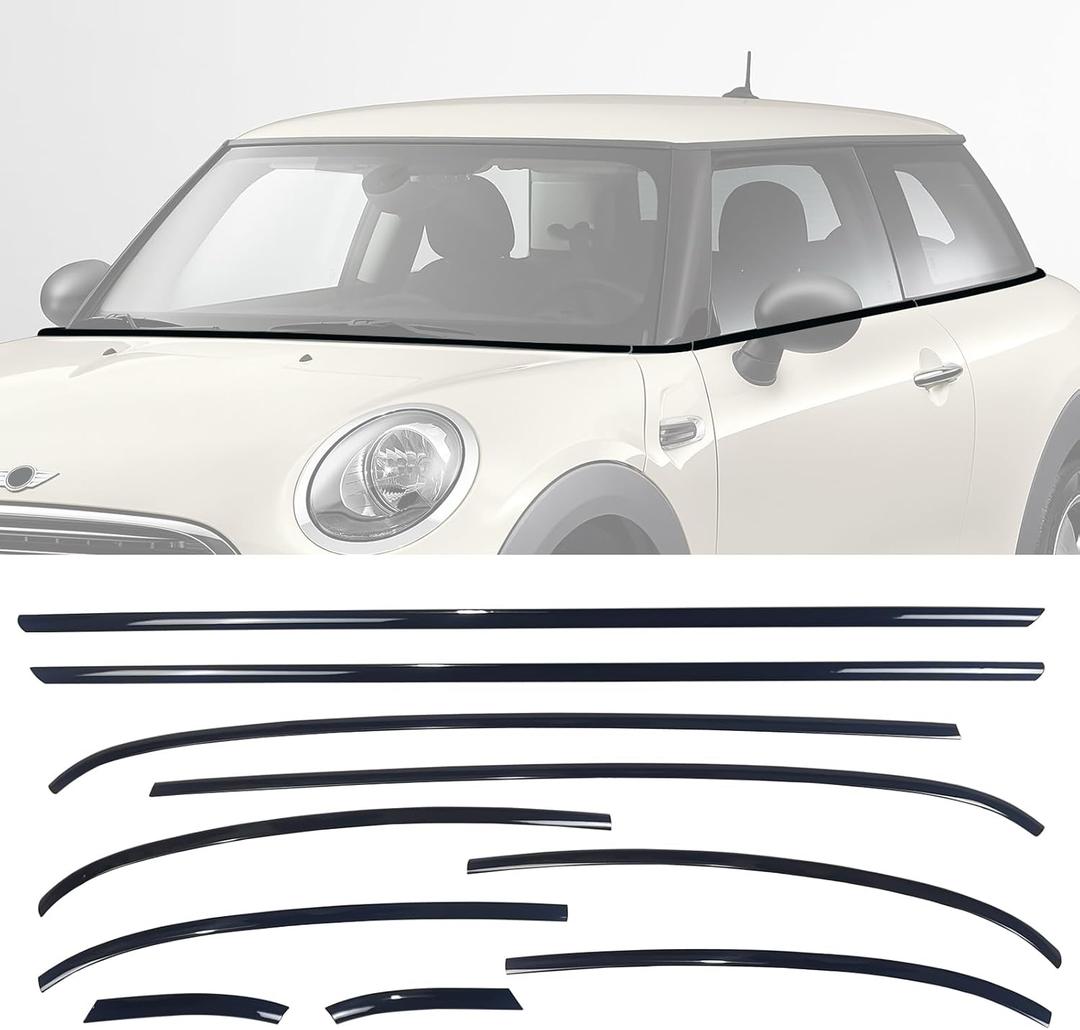 Stainless Steel Window Trim Chrome Delete for Mini Cooper F56 2014-2023 Black Window Trim Blackout Kit