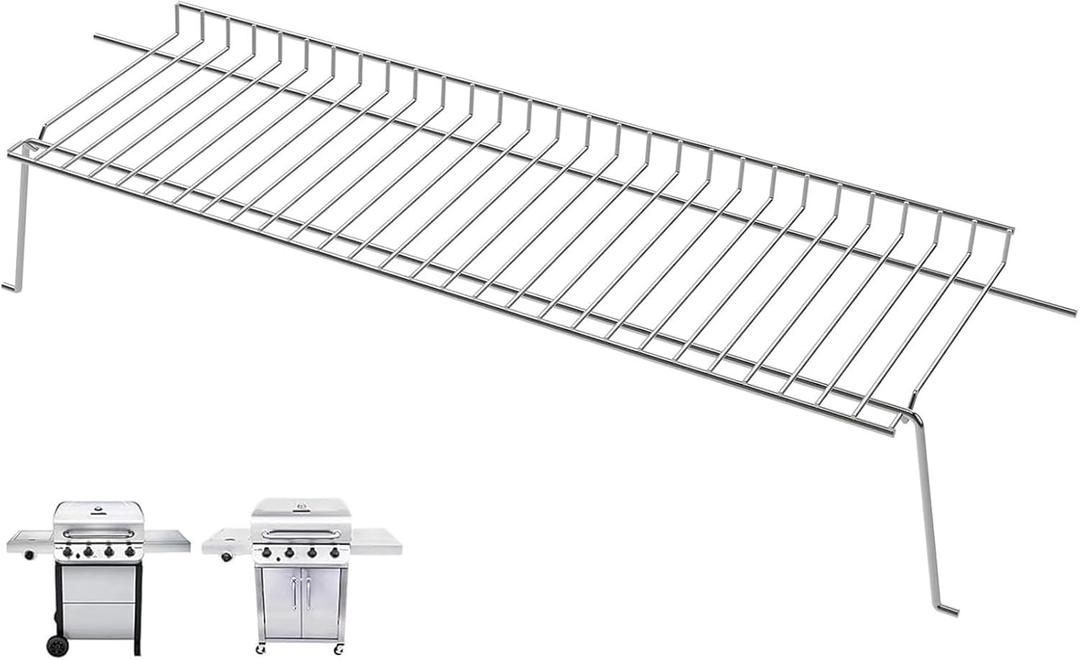 G470-0001-W1 Grill Warming Rack for Charbroil Performance 4 Burner Grill Replacement Parts 463342119 463347519 463342118 463376117 463376217 463332718, Swing Away Grid for Charbroil Accessories