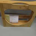 10-inch Paper Plate Dispenser Under Cabinet, Bamboo Paper Plate Holders, Kitchen Counter Vertical Plate Dispensers Holders Countertop Caddy(For 10-inch Plates, Bamboo)