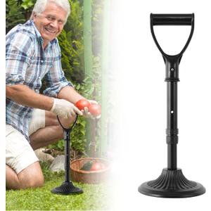 Mobility Aids with Stable Base, Stand Assist Aid for Elderly, Mobility Aids & Equipment to Help Get up, 380lb Weight Capacity, 600g Lightweight Mobility Aids & Supports, Black, Indoor & Outdoor