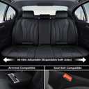 Coverado Seat Covers, Car Seat Covers Full Set, Black Car Seat Cover, Car Seat Covers Front Seats Back Seat Cover, Waterproof Car Seat Cushion, Leather Seat Covers Seat Protector Fit for Most Cars
