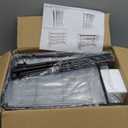 LINZINAR Shoe Rack Long 4 Tier Shoe Storage Organizer Metal Wide Shoe Shelf for Closet Entryway Bedroom 24 Paris Large Capacity, Gold Black