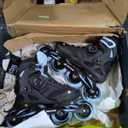 Rollerblade Macroblade 84 BOA Women's, Adult Fitness Inline Skate, Black & Powder Blue, Performance Inline Skates, Size 7/7.5