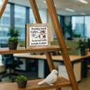 Halloween Coffee Decor, Fall Decors Art, Funny Wooden Box Sign for Home Kitchen Decor, Freshly Boo'd Coffee Sign, Coffees Bar Decoration for Desk Table, Funny Ghost Decors 5.9x5.9 inches