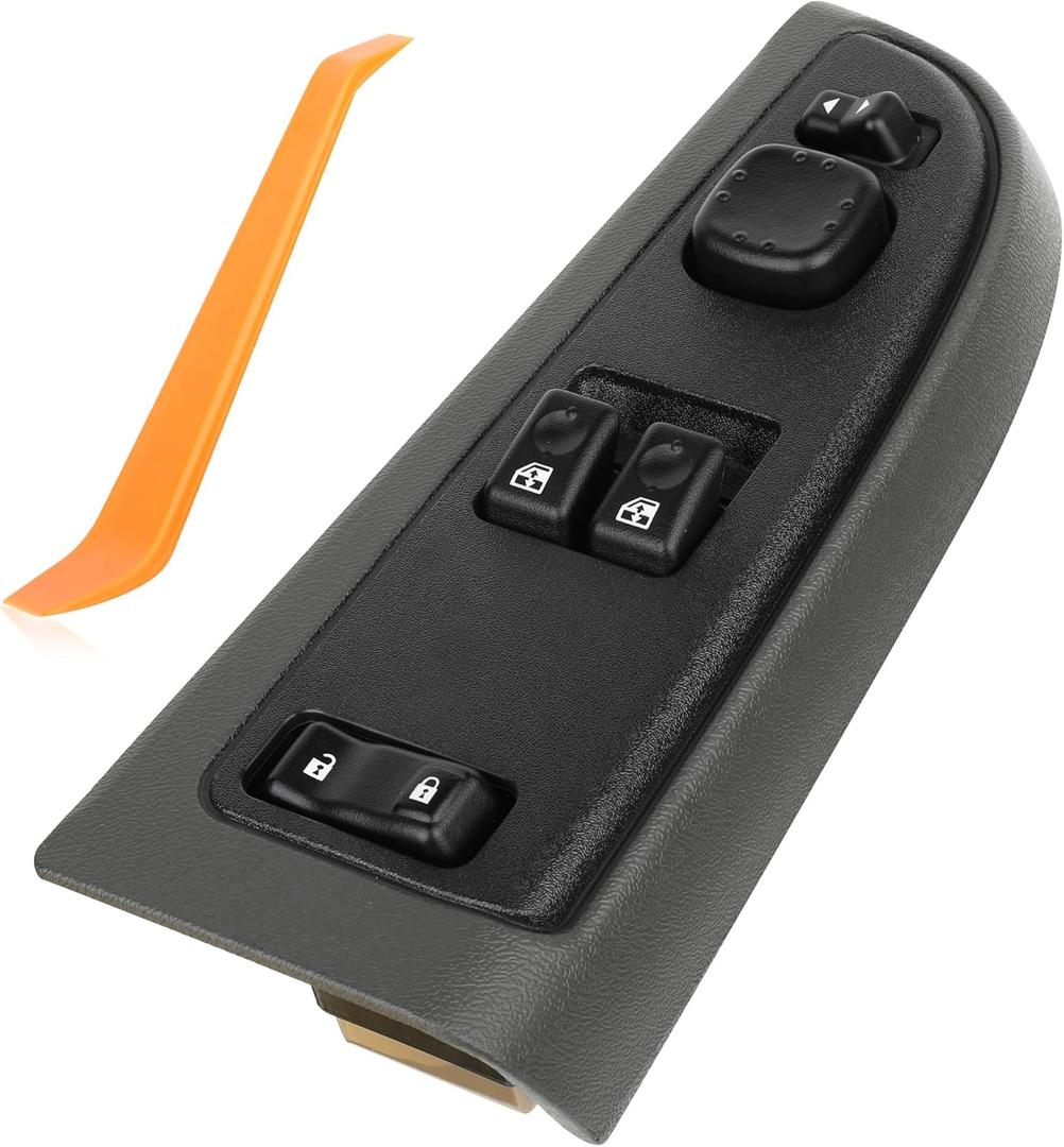 15883318 15181222 15195299 Power Window Switch Front Driver Side & Bezel Set for Chevrolet Silverado 2003 2004 2005 2006 2007 for GMC Sierra 2003-2007 Master Window Button Control Switch