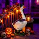 GIGALUMI 20" Halloween Witch Porch Goose for Outdoor Halloween Decorations
