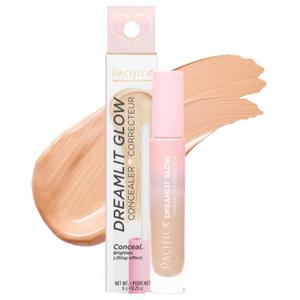 Pacifica Concealer DreamLit Glow Full Coverage Concealer with Squalane for Dark Circles & Dark Spot Correction, Lightweight & Long-Lasting, Vegan & Cruelty-Free, Shade 09 (Warm Honey)