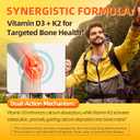 GPGP GreenPeople Vitamin D3 K2 Gummies, Vitamin D3 10000IU, K2 (MK-7) 200mcg, Vitamina D3 Con K2 Supplement with Hemp Oil, Turmeric fot Bones, Teeth & Immune Support, Sugar Free, 2 Packs