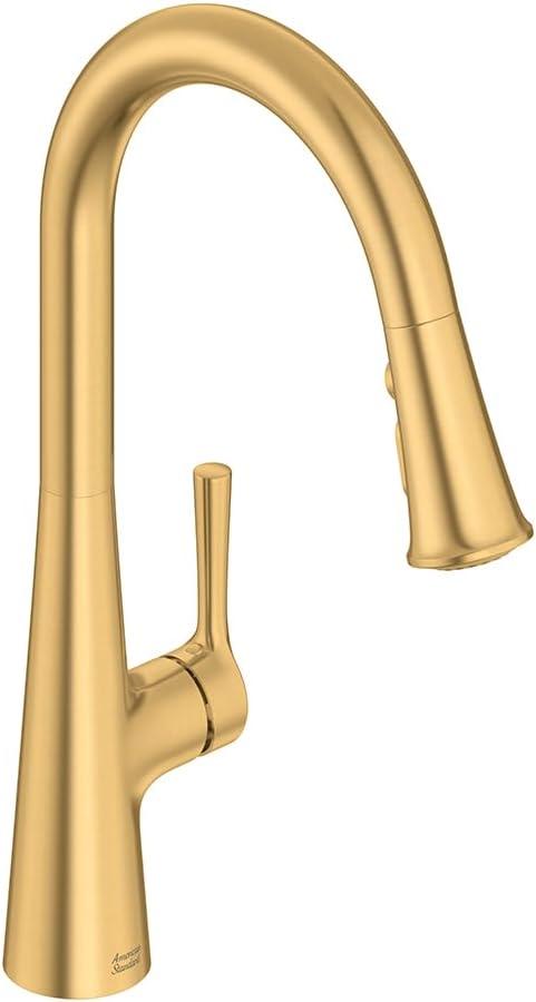 American Standard 7441300.GN0 Southport Pull-Down Kitchen Faucet with Sprayer, 1.8 GPM, Brushed Cool Sunrise (Gold)