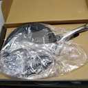 Titanium Frying Pan with Lid - 10.25" No Coating PFAS-Free Skillet, Tri-Ply Titanium & Stainless Steel, Induction & Dishwasher Safe