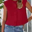 PRETTYGARDEN Women's Suit Vest Crop Tops Spring Summer Dressy Business Casual Work Office Clothes Trendy Blazer Waistcoat (M)