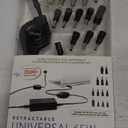 ReTrak Retractable Universal Ultrabook/Netbook/No... Charger, Black (ETCHGNBUNN)