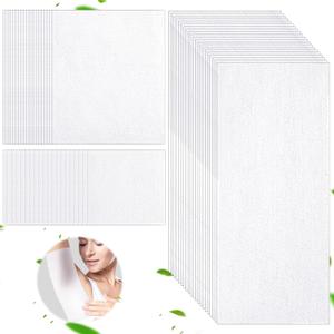 Jutom 60 Pcs Skinfold Dry Sheet with Silver Ions Disposable Incontinence Pads Soft Absorbent Pads Abdominal Body Wipes for Women and Adults, 14 x 6 Inch, 7 x 6 Inch, 3.9 x 3.9 Inch