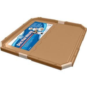 OUT! PetCare Pee Pad Holder Tray, Puppy Pads, Dog Pee Pad Tray, Puppy Essentials, Raised Edges, Portable, Dog Training, Housebreaking Essentials, Cleaning Supplies, Floor Protection, 21x21