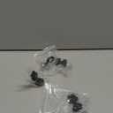 Kathfly 12 Pcs Wedding Table Number Holders 1.7 Inch Metal Black Mini Place Card Holders Bulk Harp-clip Table Sign Stands Card Holder Display Picture Memo Notes Menu for Restaurants Birthday Decor