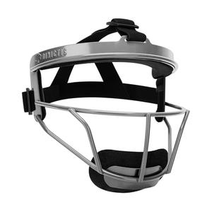 Dinictis Softball Face Mask, Lightweight, Comfortable, with Wide Field Vision, Durable and Safe Face Guards, Premium Protective Softball Fielder's Mask-Grey-Child(S)